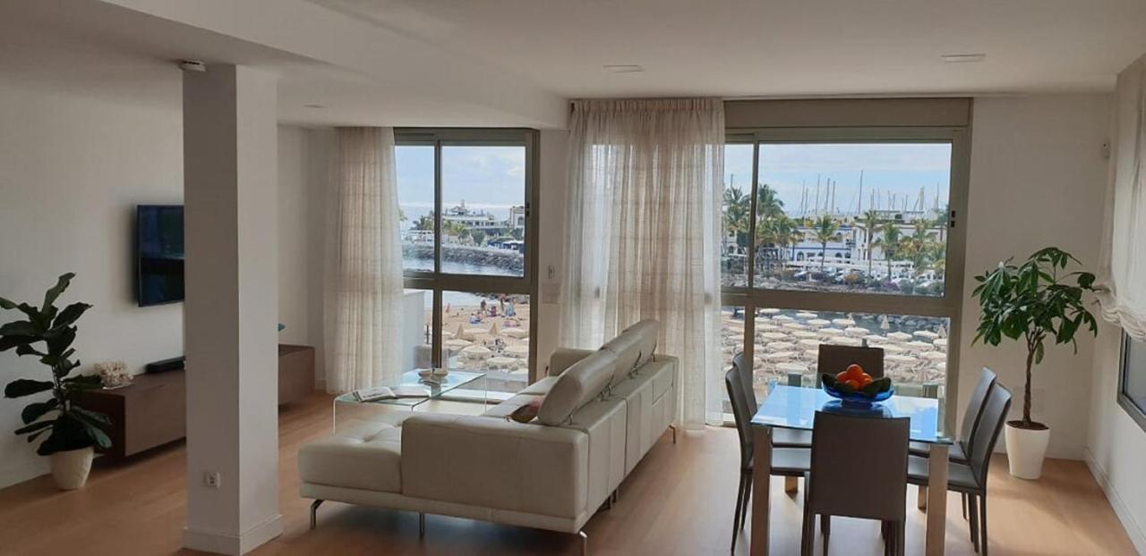 Beachfront Loft In Puerto De Mogan Exteriör bild